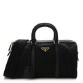 Re-Nylon Saffiano Medium Re-Edition 1978 Top Handle Bag Black