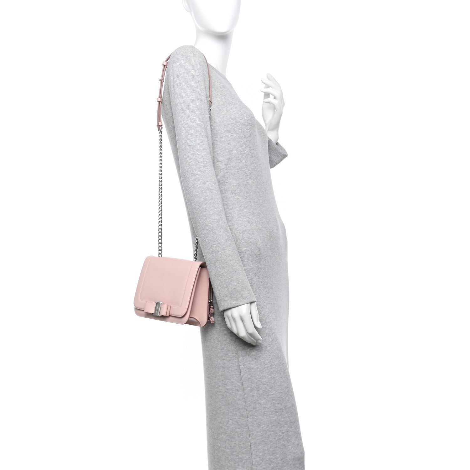 Smooth Calfskin Vara Bow Chain Flap Crossbody Bon Bon
