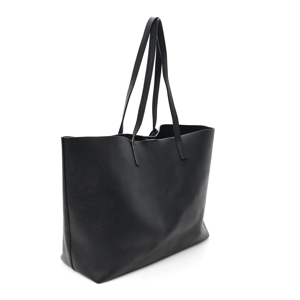 Calfskin Large Shopping Tote Black