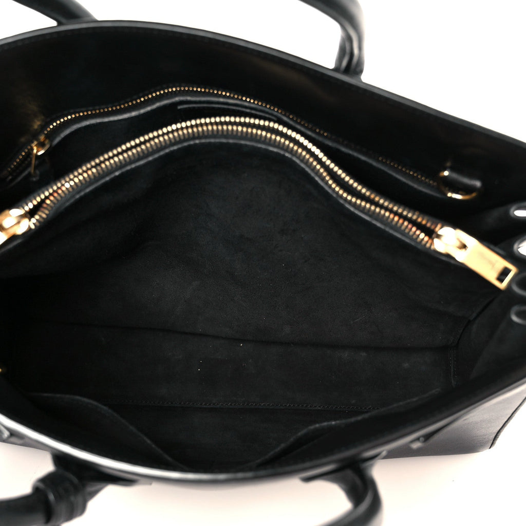 Calfskin Small Sac De Jour Black