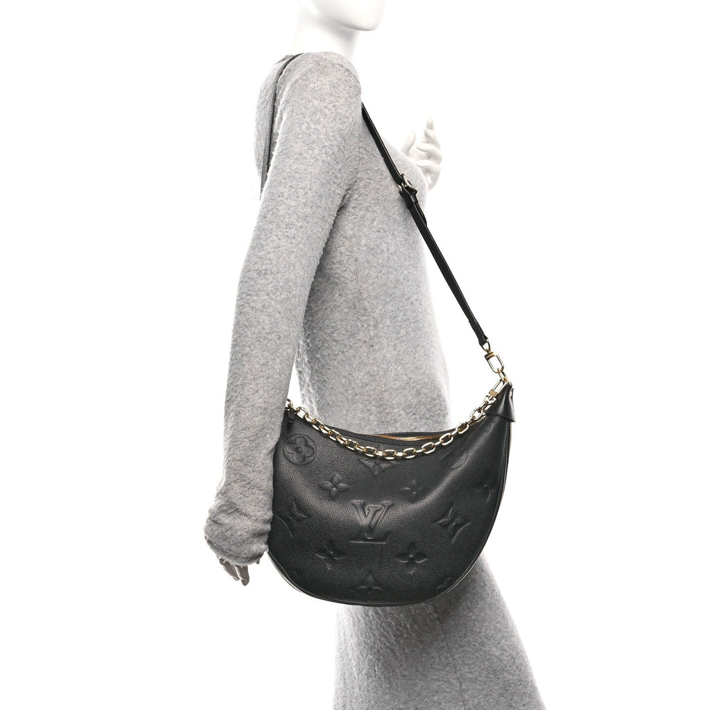 Empreinte Monogram Giant Loop Hobo Black