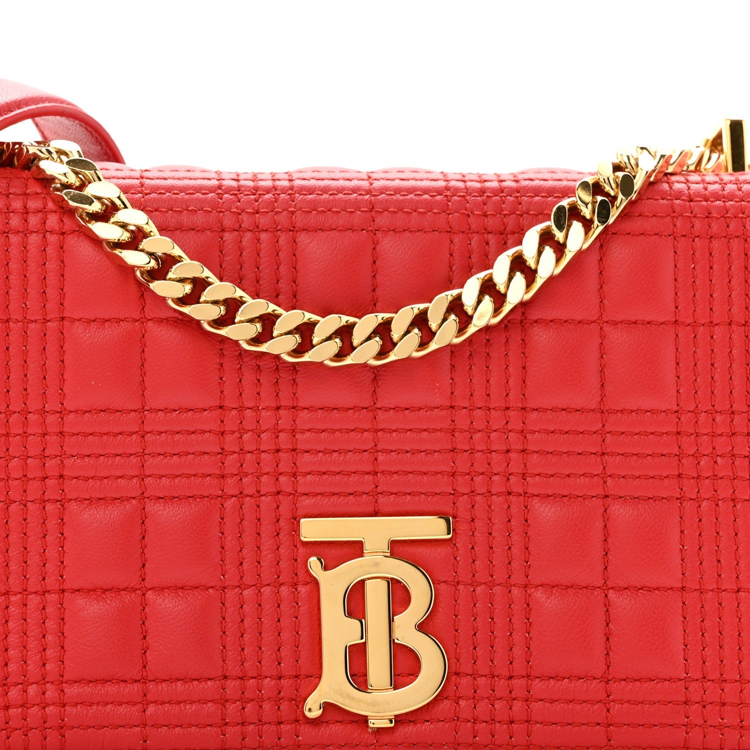 Lambskin Quilted Small Lola Bag Bright Red