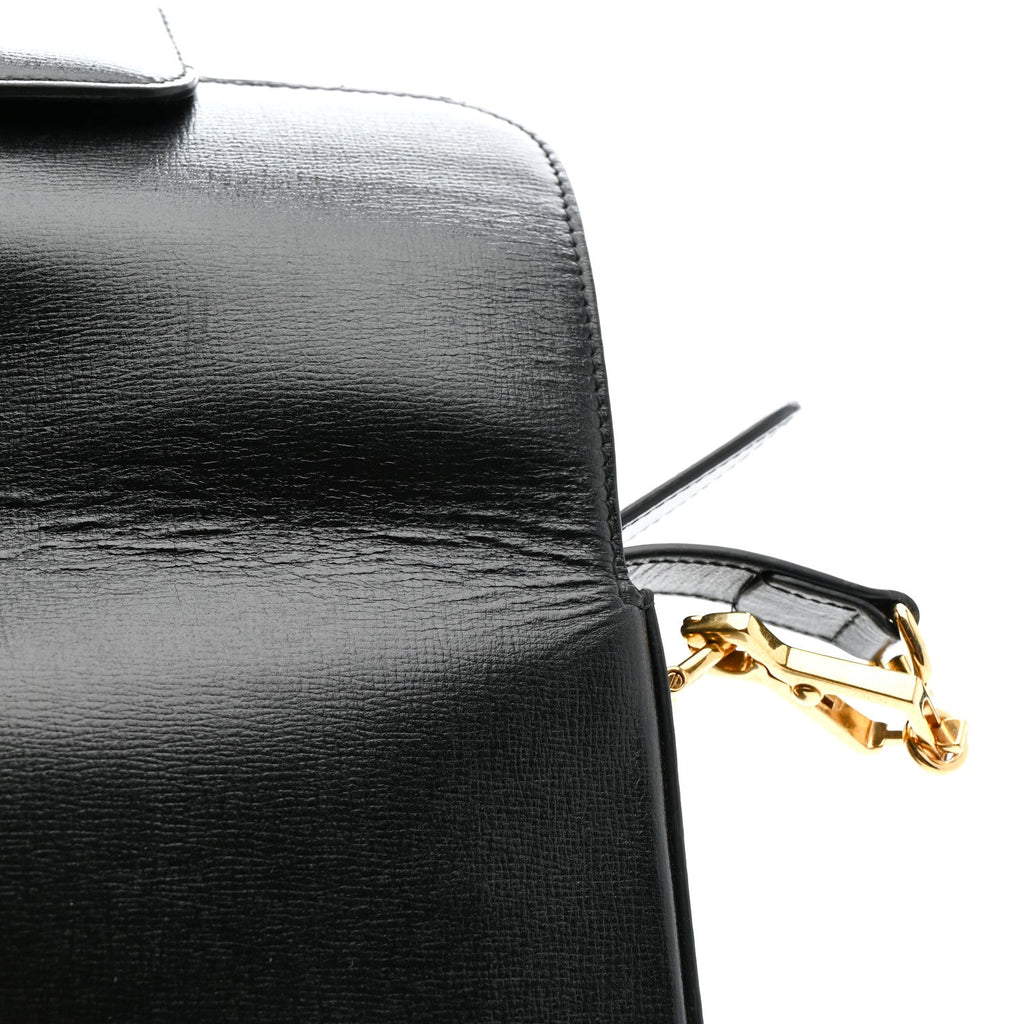 Azalea Calfskin Web Mini Horsebit 1955 Shoulder Bag Black