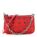 Visetos Nappa Mini Delmy Chain Shoulder Bag Ruby Red