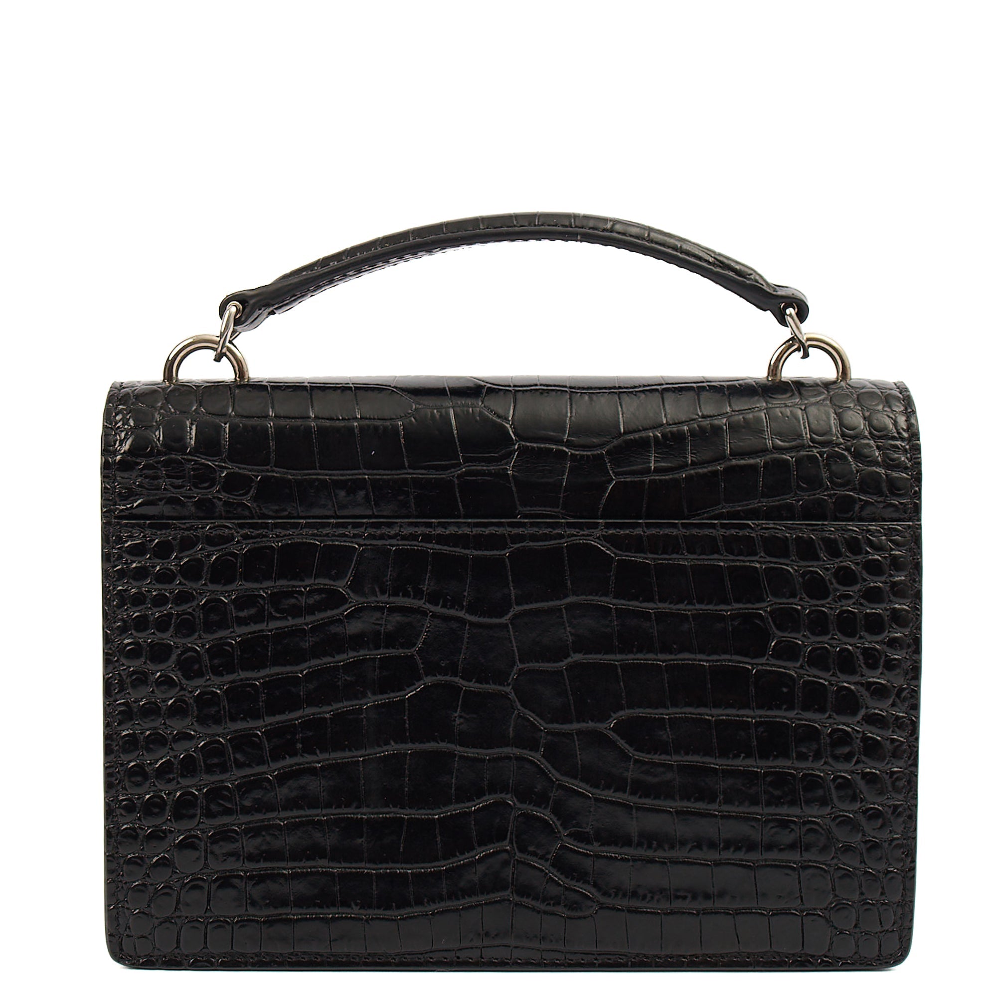 Saint Laurent Cross Body Sunset - Small in Black, Exotic Effect Leather