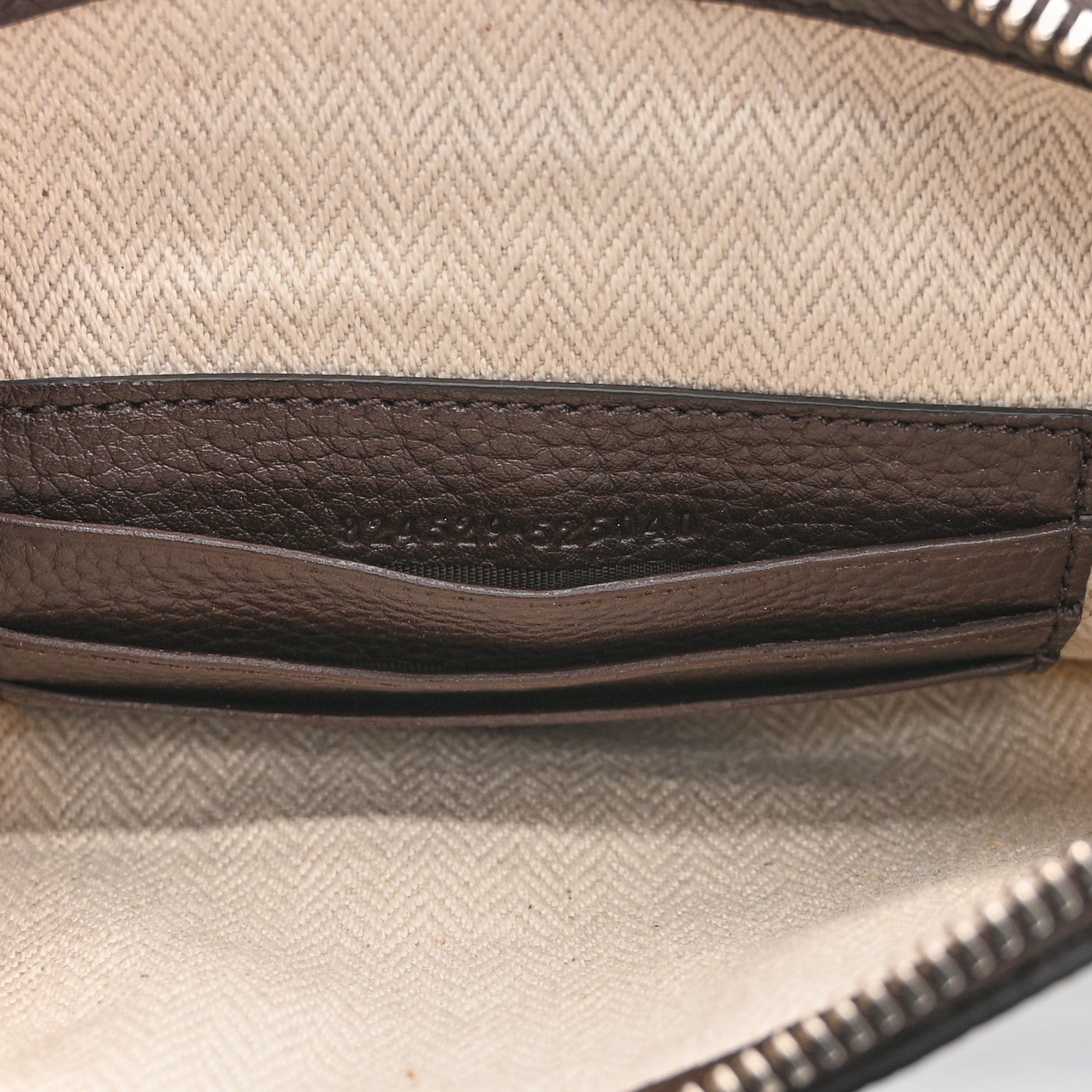 Pebbled Calfskin Mini B Shoudler Bag Dark Brown