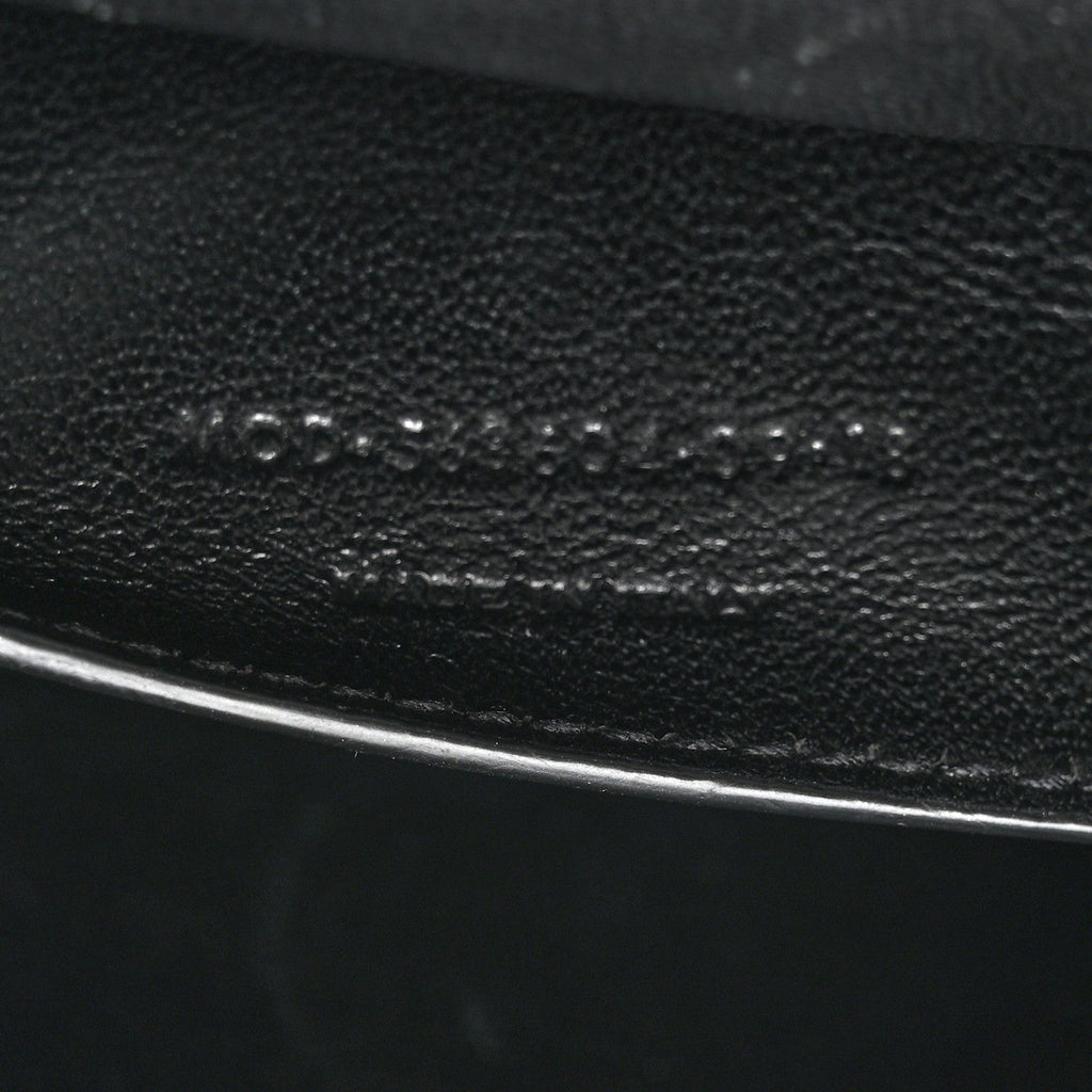 Suede All-Over Monogram Small Le Monogramme Satchel Black