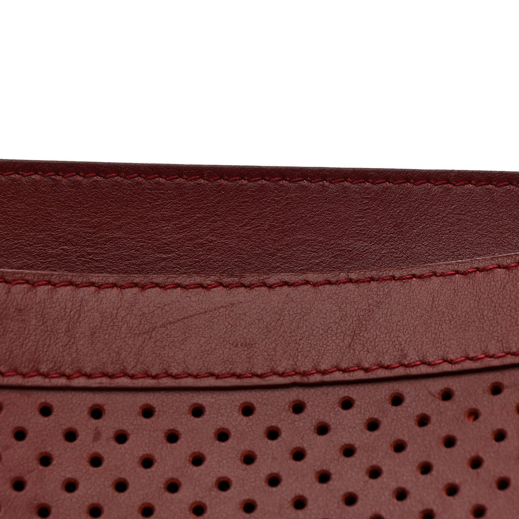 Lambskin Perforated Tiny PS1 Satchel Burgundy