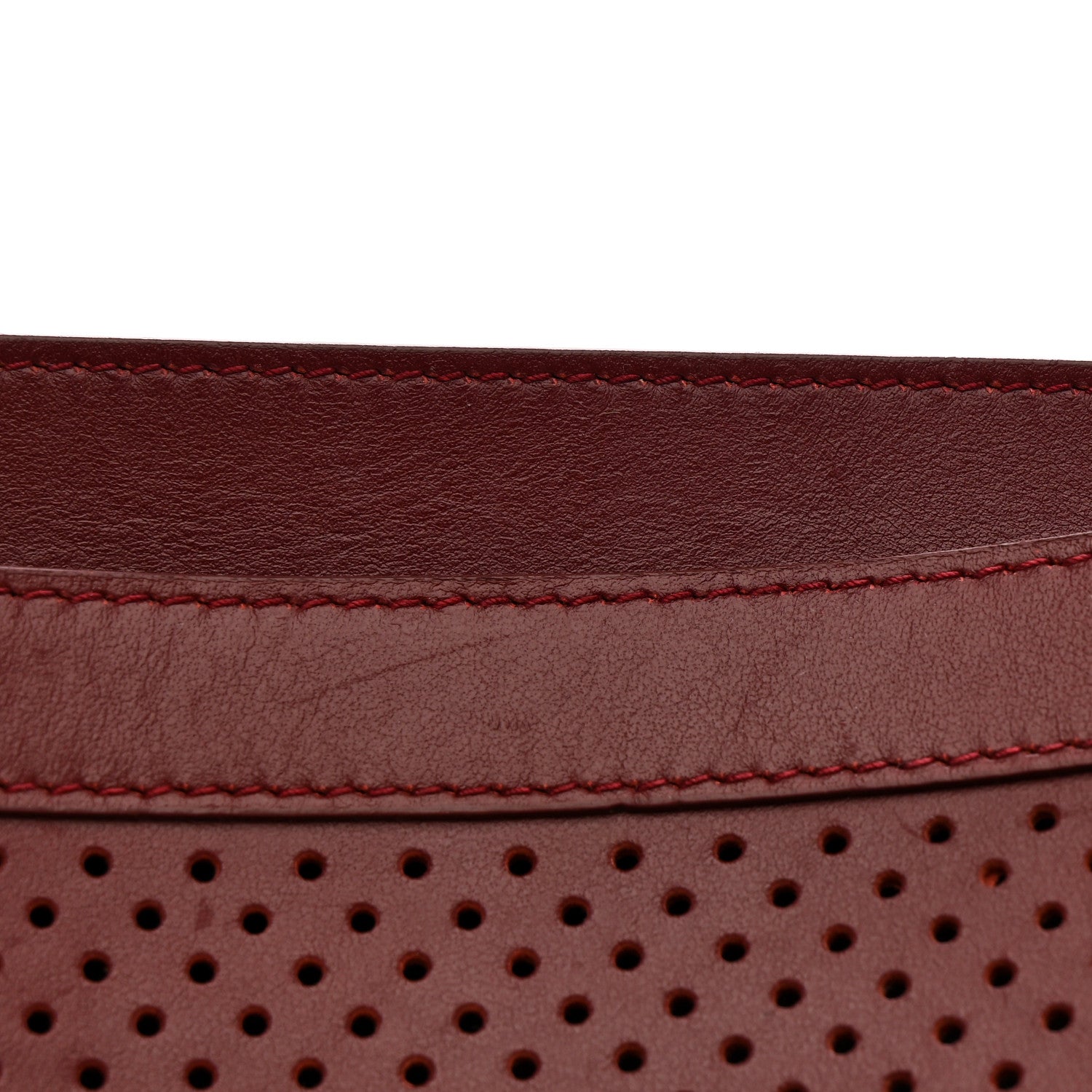 Lambskin Perforated Tiny PS1 Satchel Burgundy
