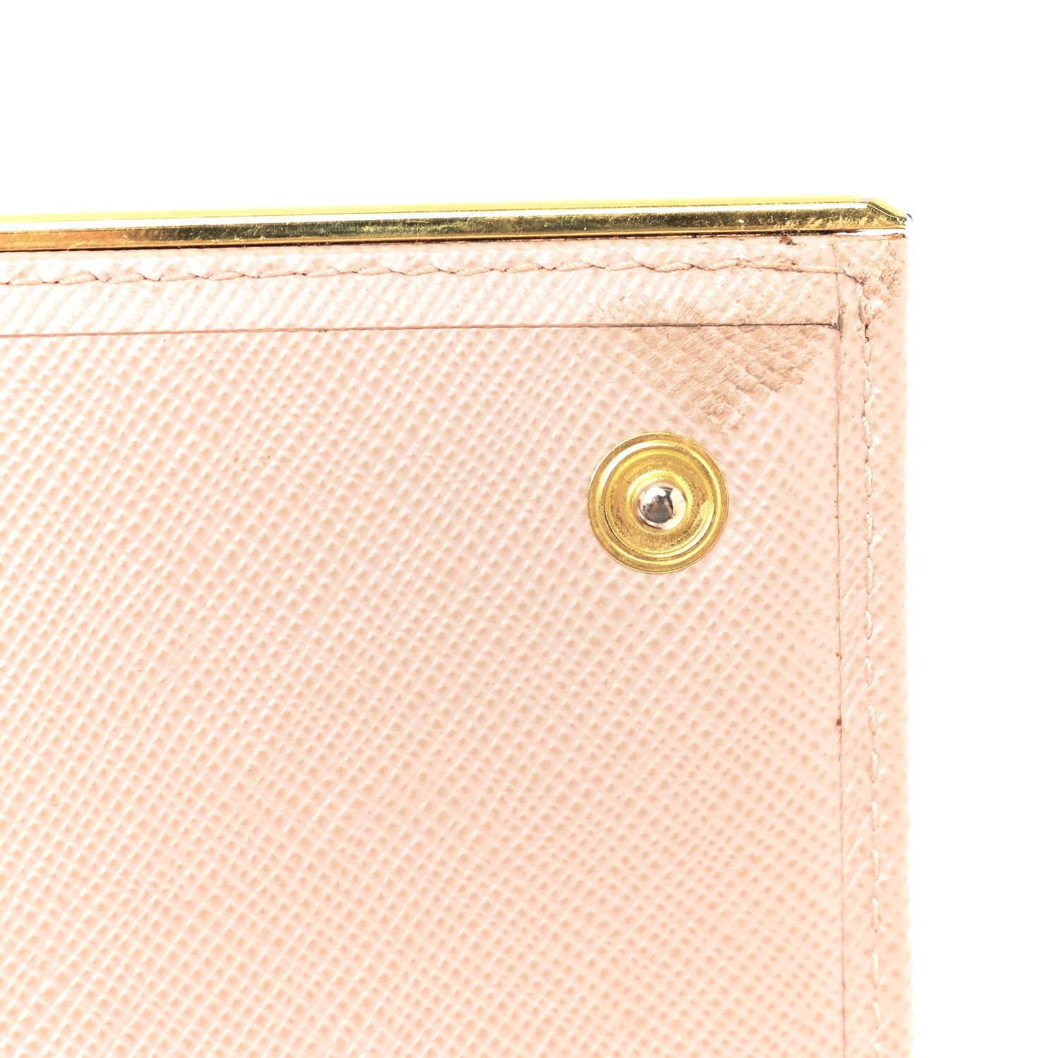 Saffiano Metal Bar Continental Flap Wallet Orchidea