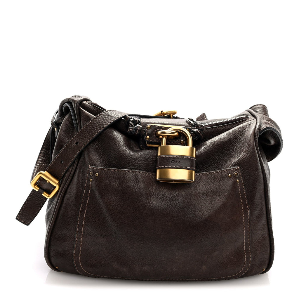 Calfskin Paddington Hobo Brown