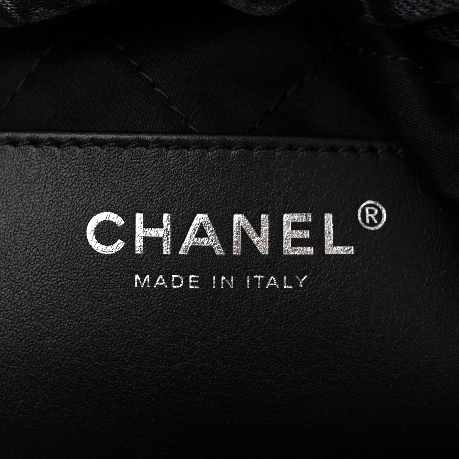 Denim Quilted Floral Print Mini Chanel 22 Black Grey