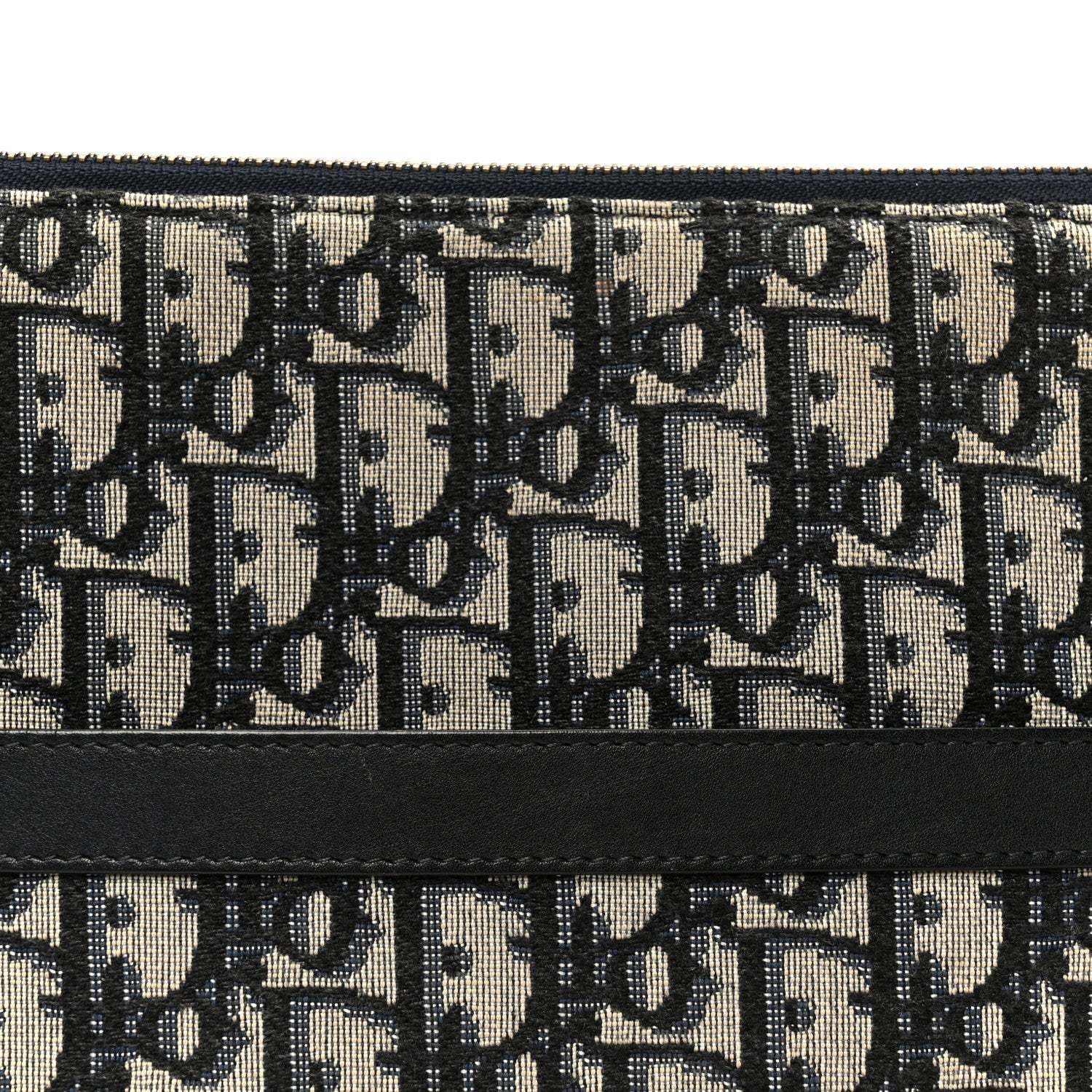 Oblique Pouch Clutch Blue