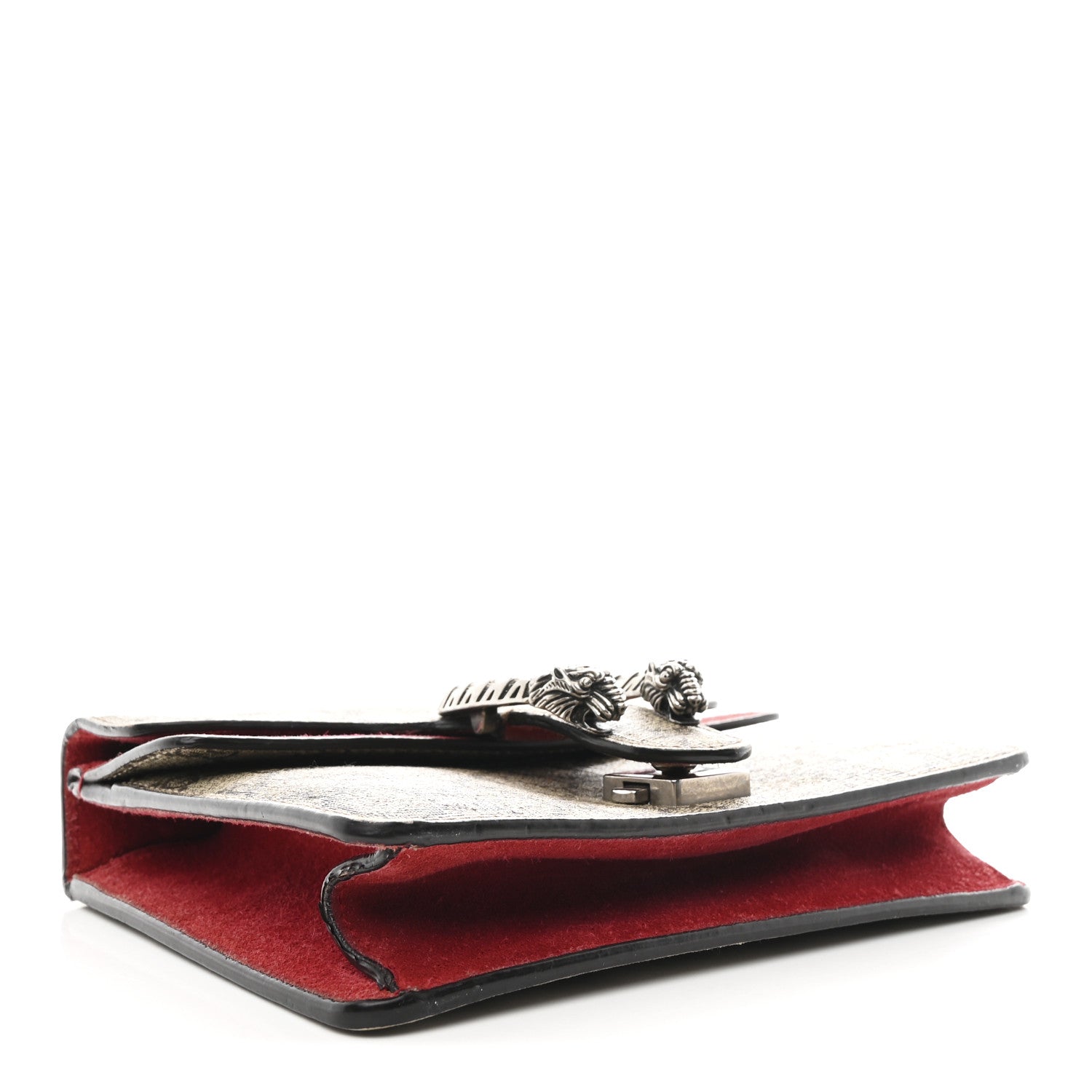 GG Supreme Monogram Mini Dionysus Shoulder Bag Hibiscus Red