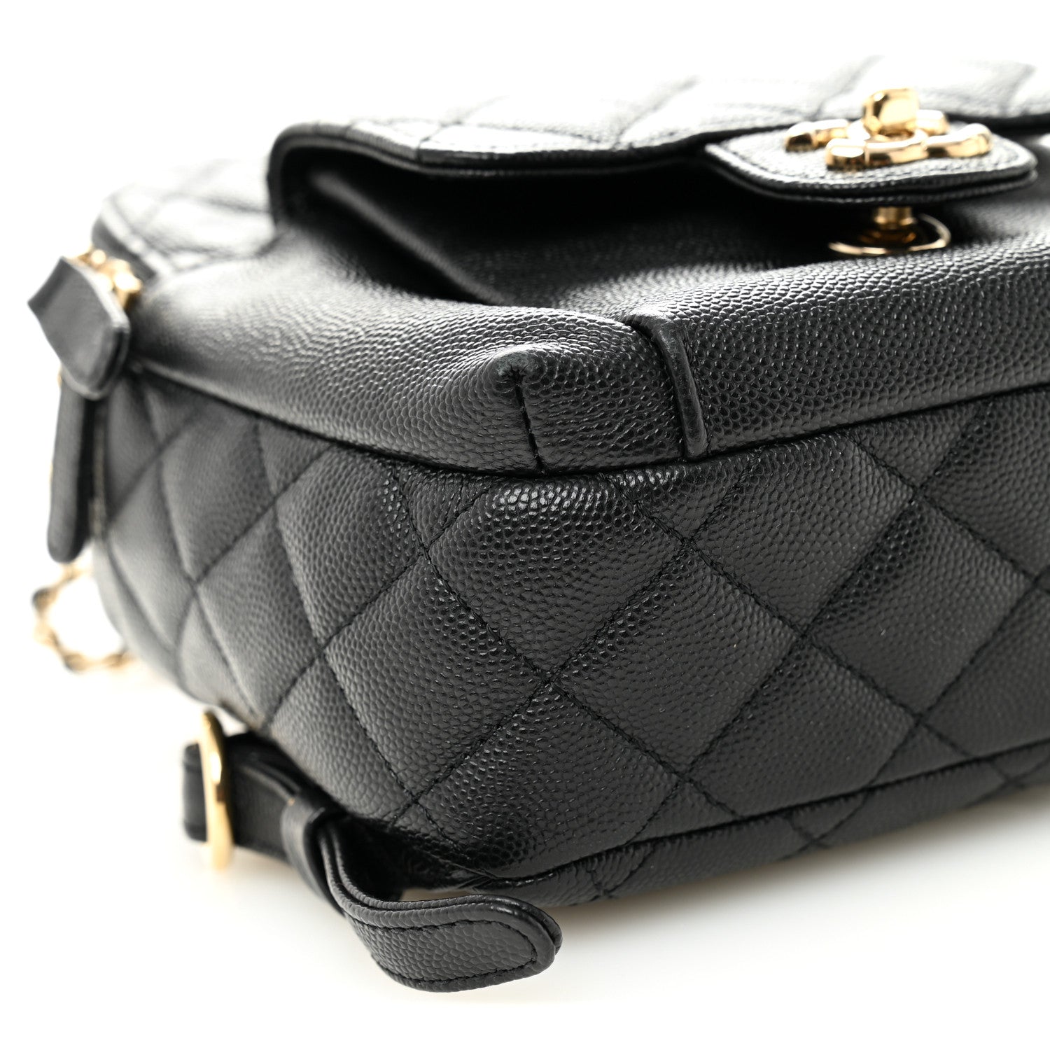 Caviar Quilted Small CC Day Backpack Black