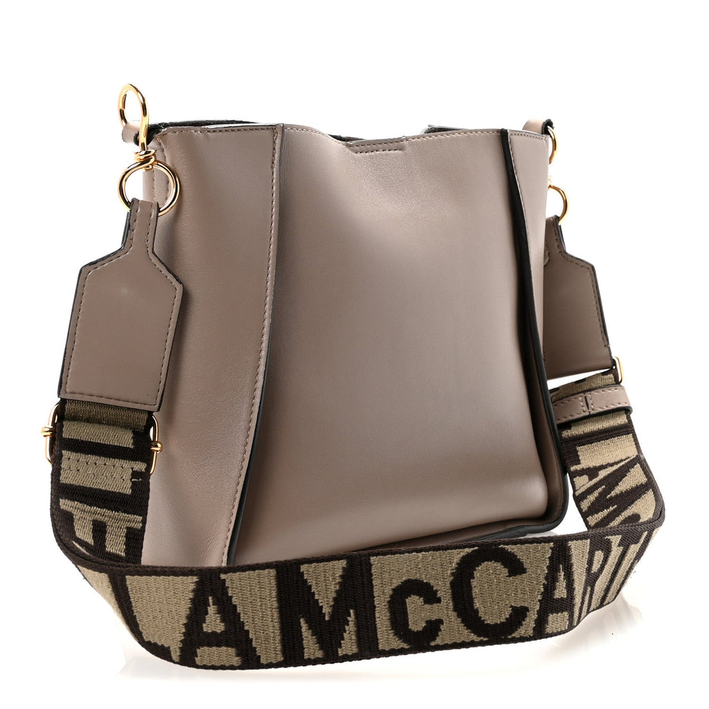 Eco Alter Nappa Perforated Logo Mini Crossbody Dark Taupe