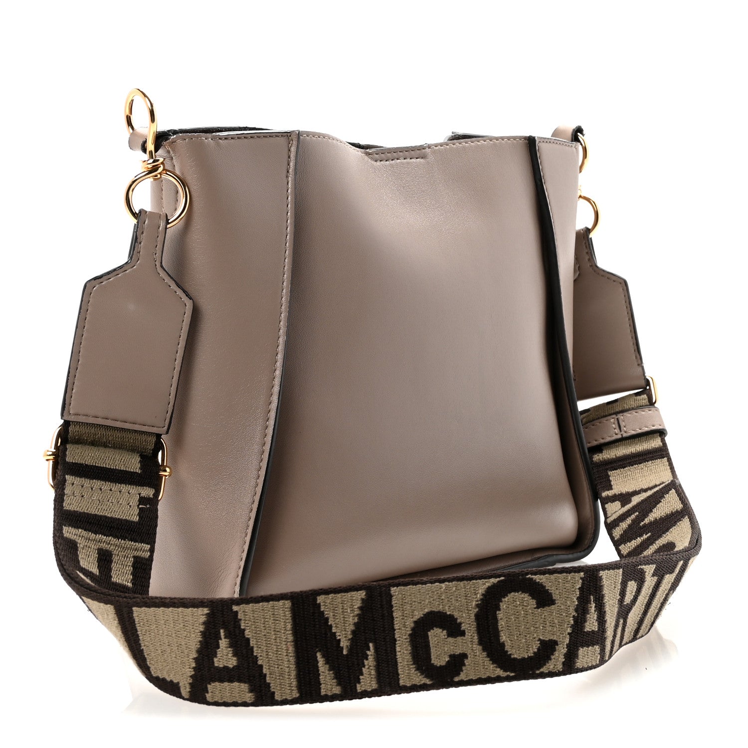Eco Alter Nappa Perforated Logo Mini Crossbody Dark Taupe