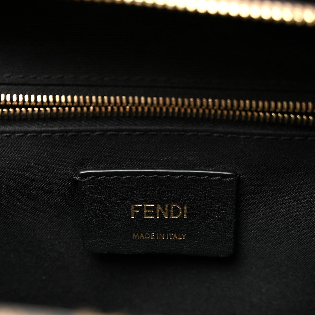 Shearling Macro FF 1974 Mini Backpack Tobacco Black