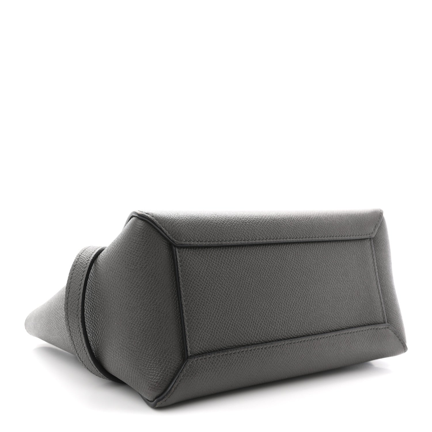 Grained Calfskin Nano Belt Bag Grey