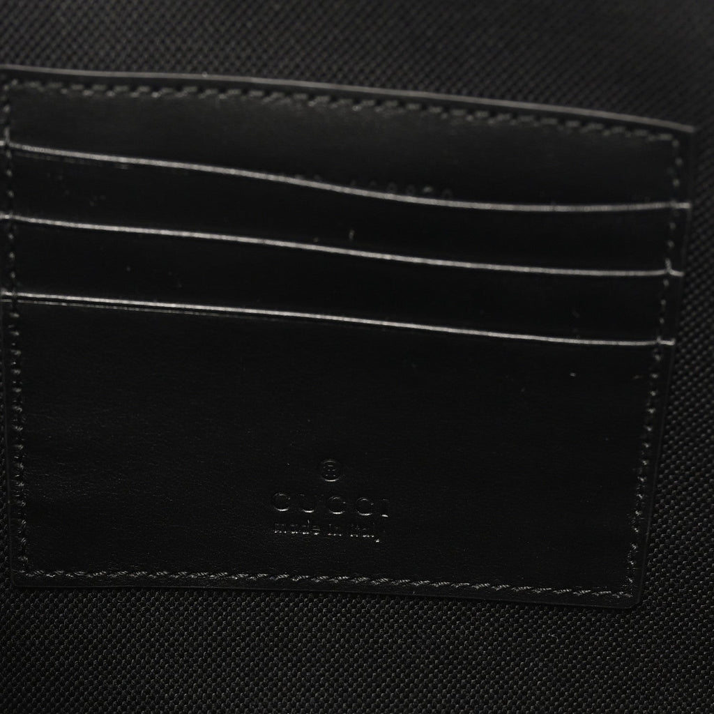 GG Supreme Monogram Web Small Shoulder Bag Black Grey