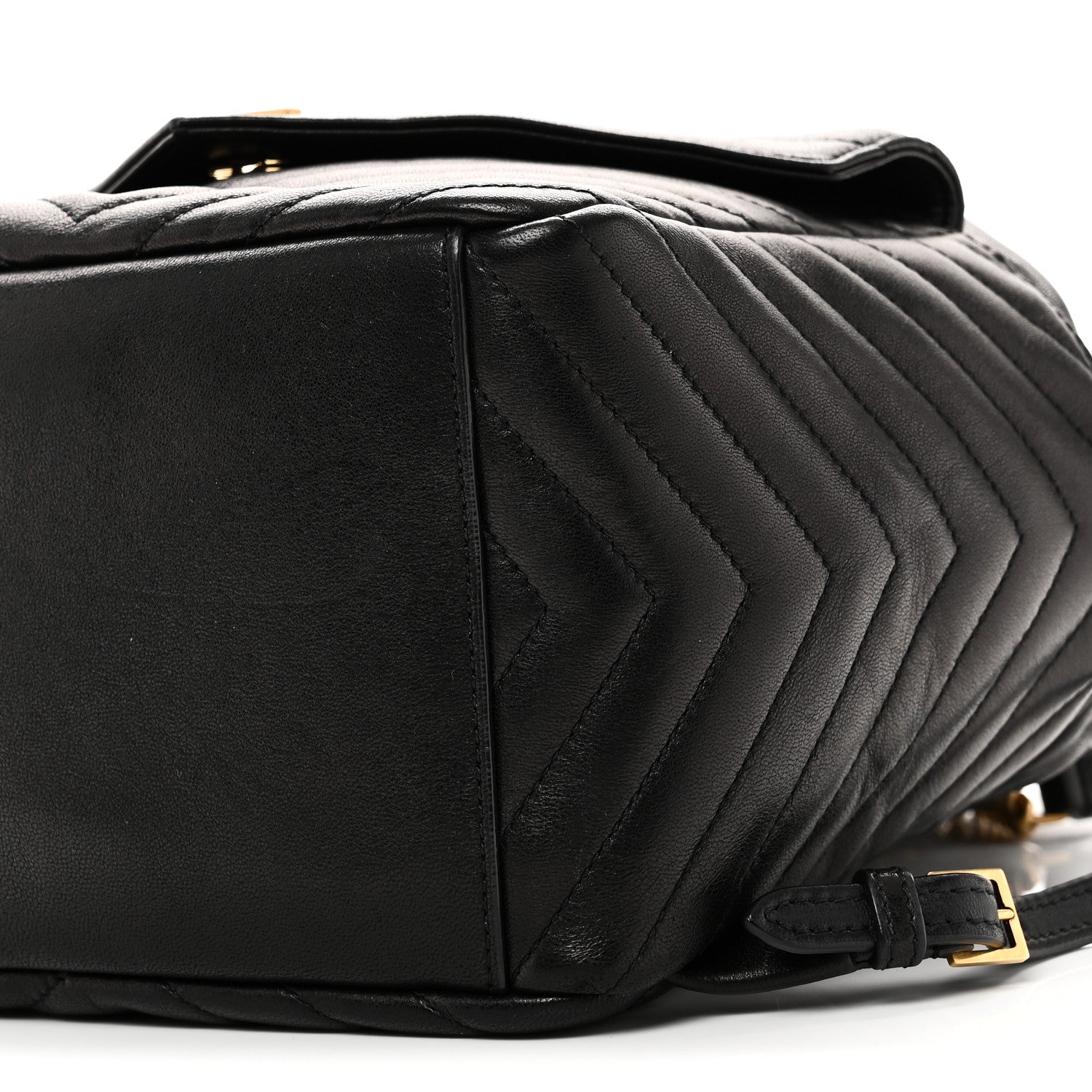 Lambskin Matelasse Monogram Joe Backpack Black