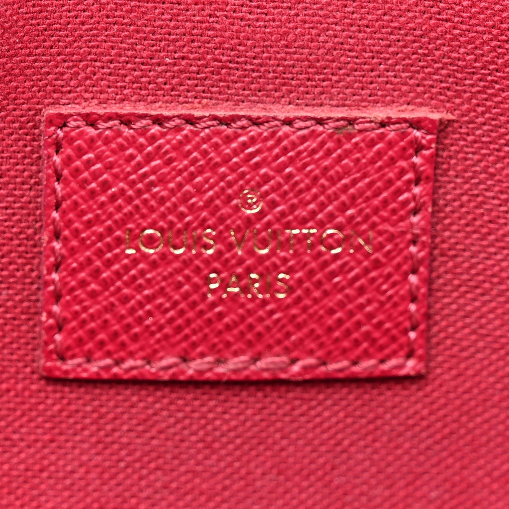Monogram Pochette Felicie Chain Wallet Fuchsia