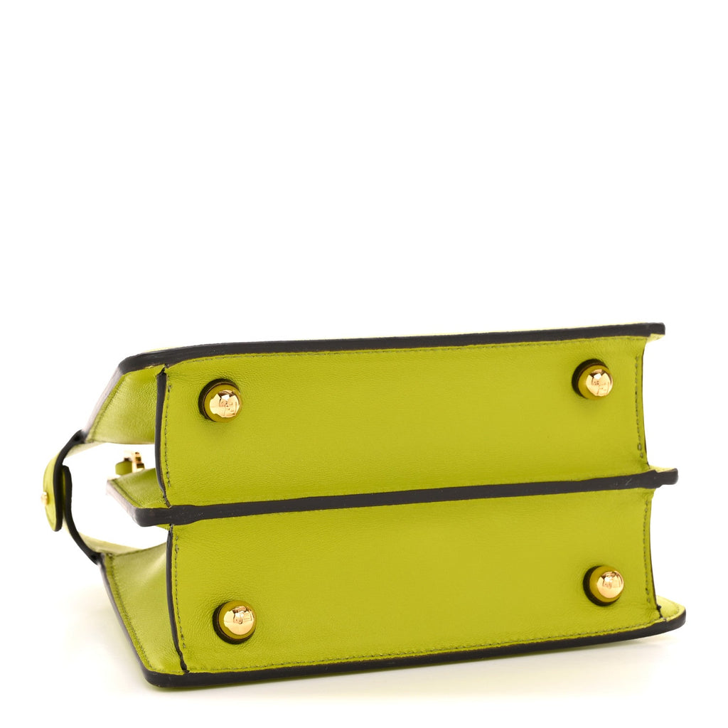 Shiny Nappa Petite Peekaboo I SEE U Satchel  Wasabi