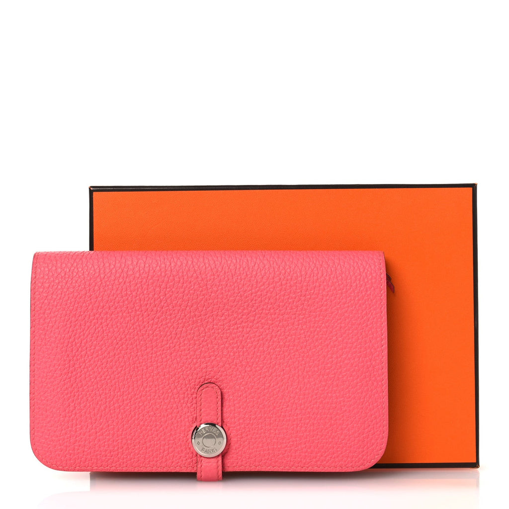 Togo Dogon Duo Wallet Rose Lipstick