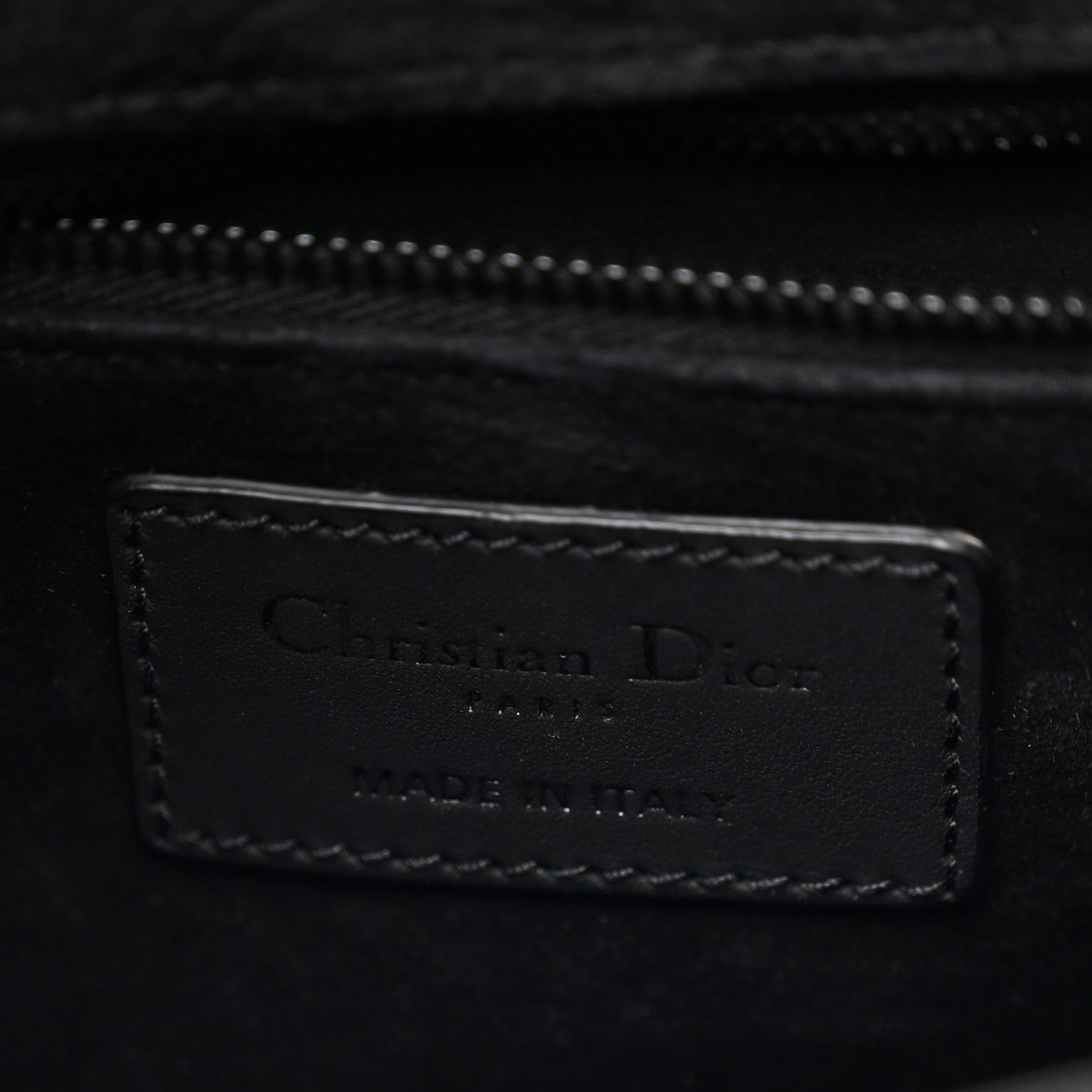 Ultra Matte Calfskin Cannage Medium Lady Dior Black