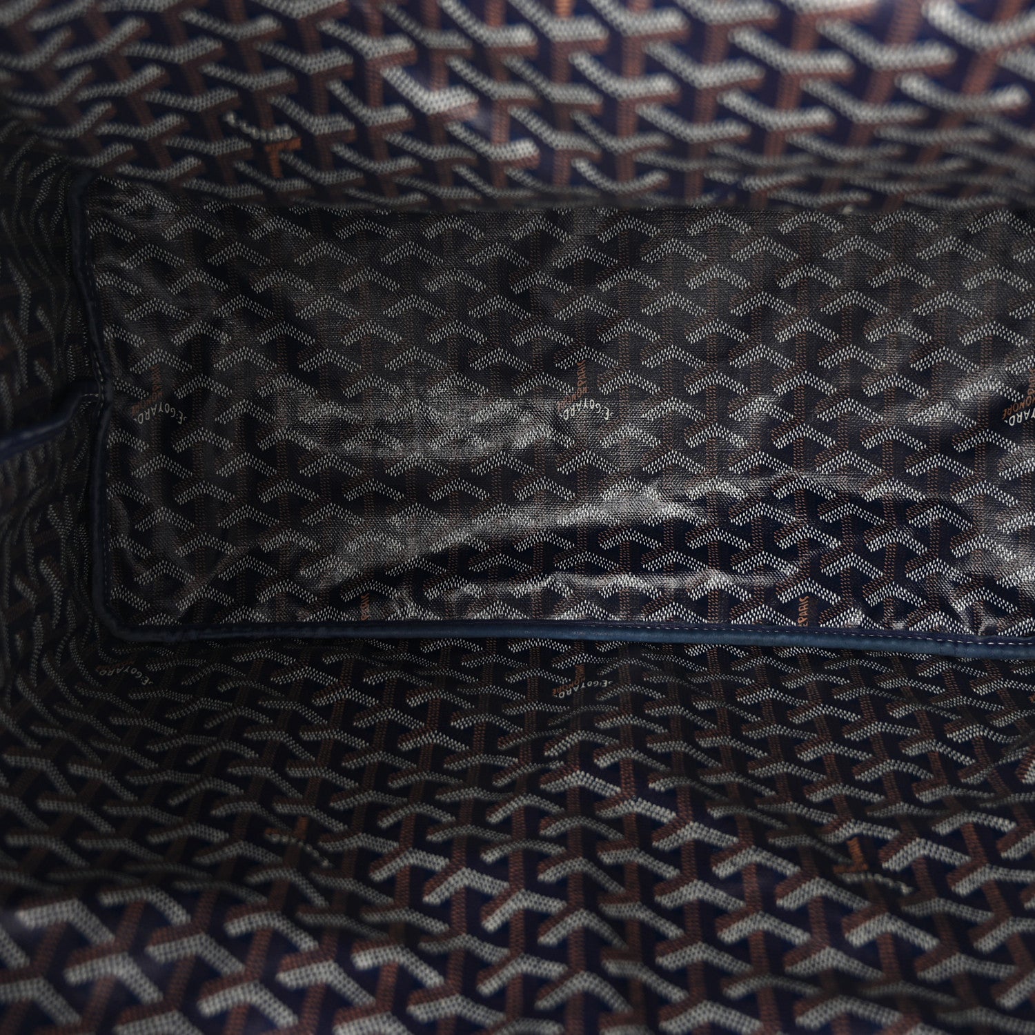 Goyardine Reversible Anjou GM Navy