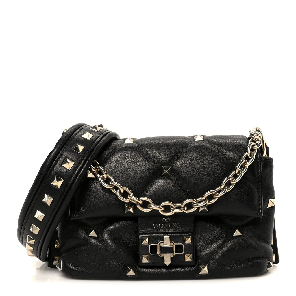Nappa Mini Candystud Crossbody Bag Black