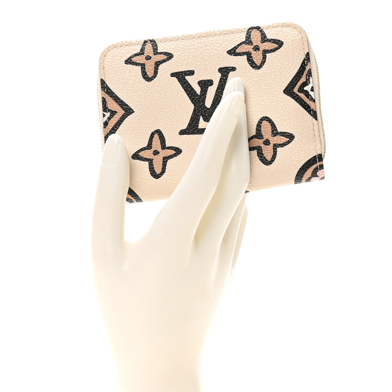 Monogram Giant Wild At Heart Zippy Coin Purse Creme