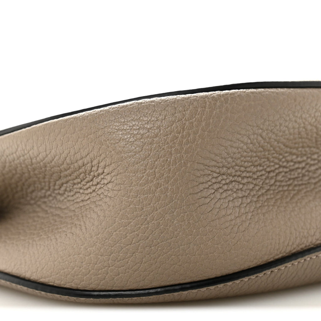 Grained Lambskin Drew Shoulder Bag Motty Grey