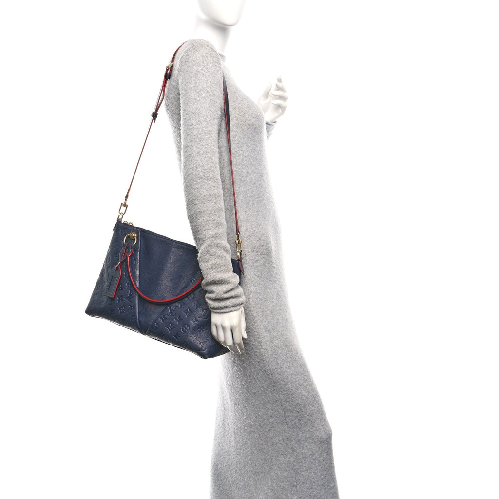 Empreinte V Tote MM Marine Rouge