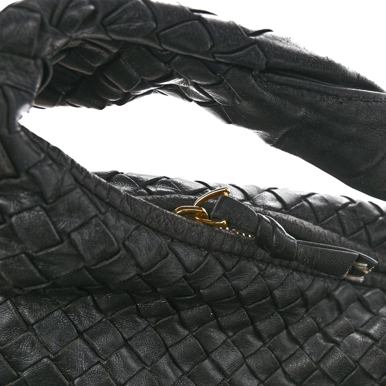 Nappa Intrecciato Large Veneta Hobo Black