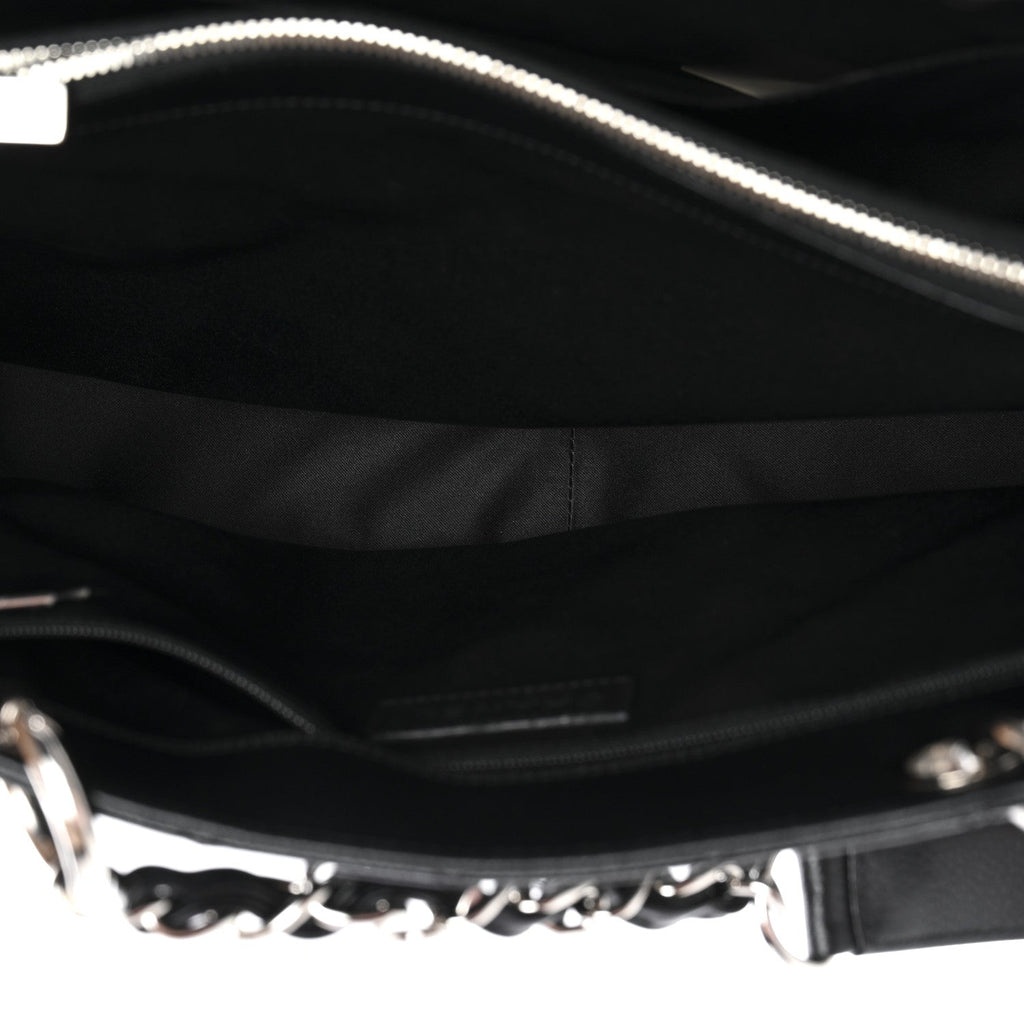 Caviar Quilted Grand Shopping Tote GST Black
