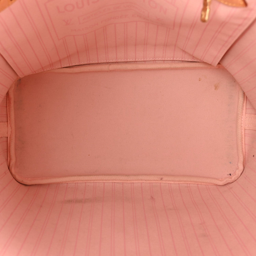 Damier Azur Neo Neverful lMM Rose Ballerine