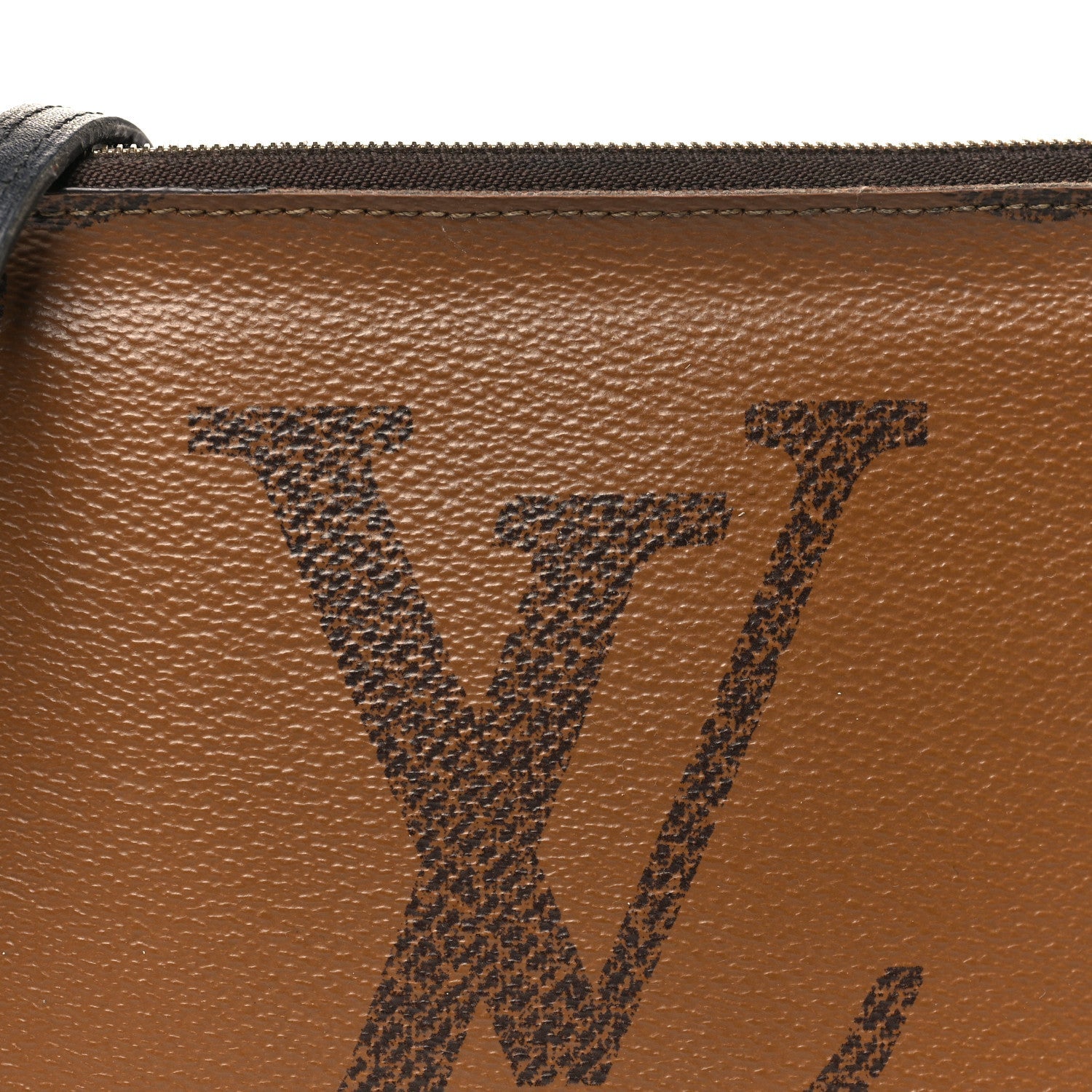 Reverse Monogram Giant Double Zip Pochette