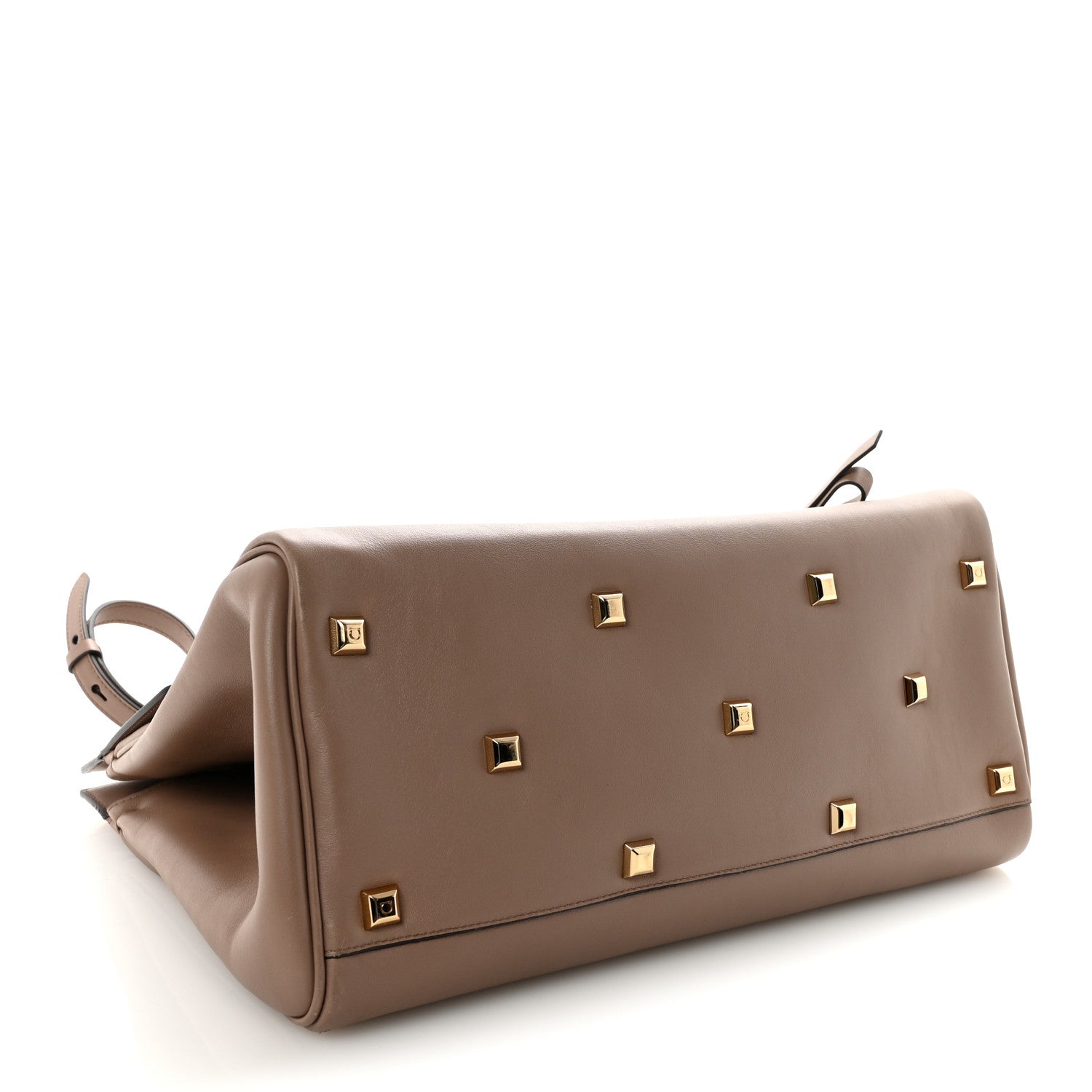 Smooth Calfskin Large The Studio Bag Caraway Seed