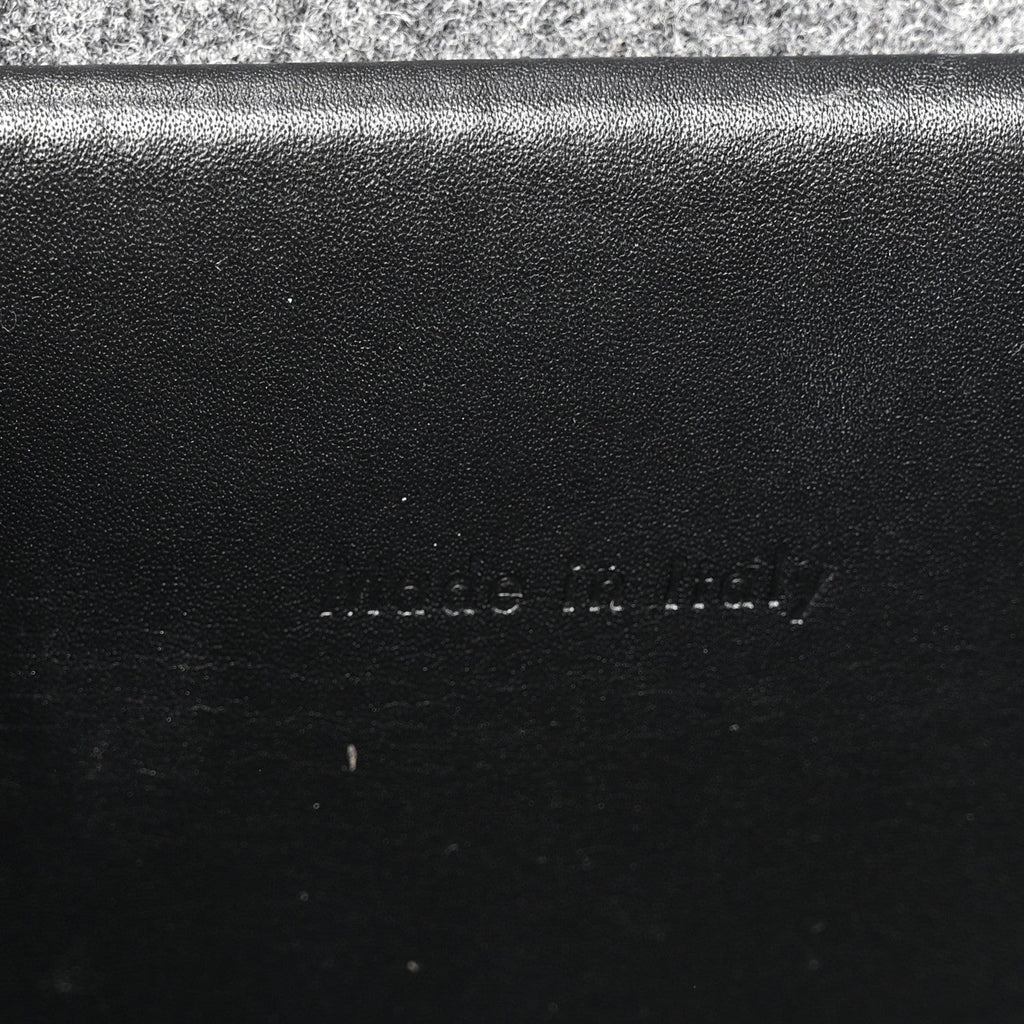 Felt Smooth Calfskin Mini Belt Bag Grey Black