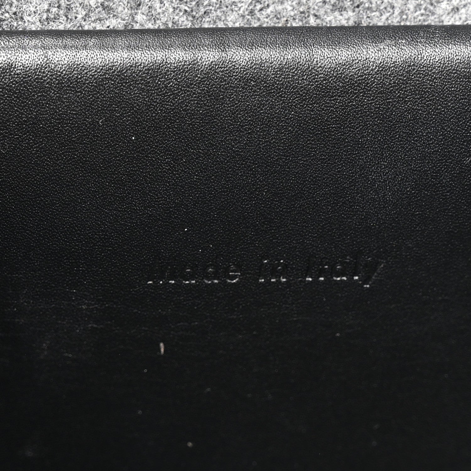 Felt Smooth Calfskin Mini Belt Bag Grey Black