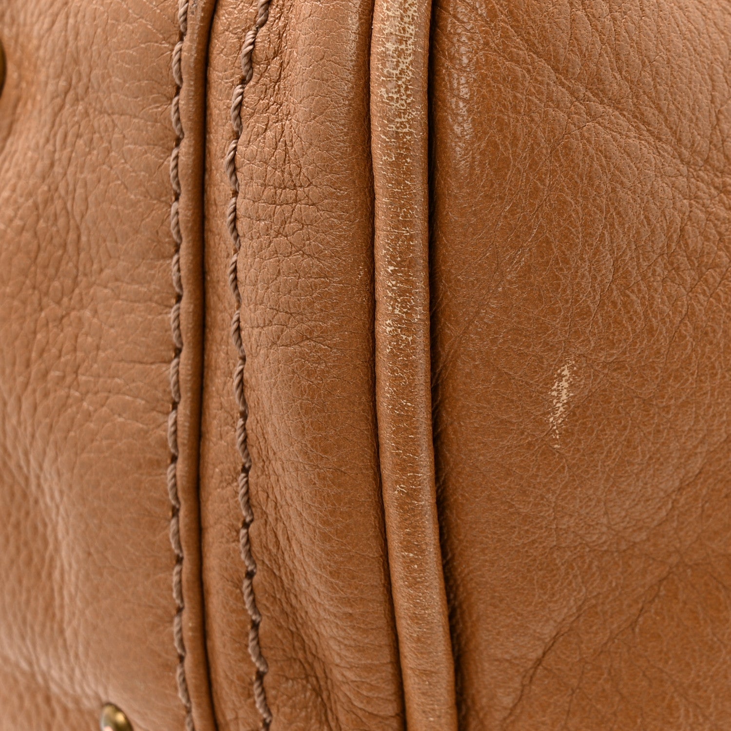 Calfskin Medium Paddington Satchel Tan