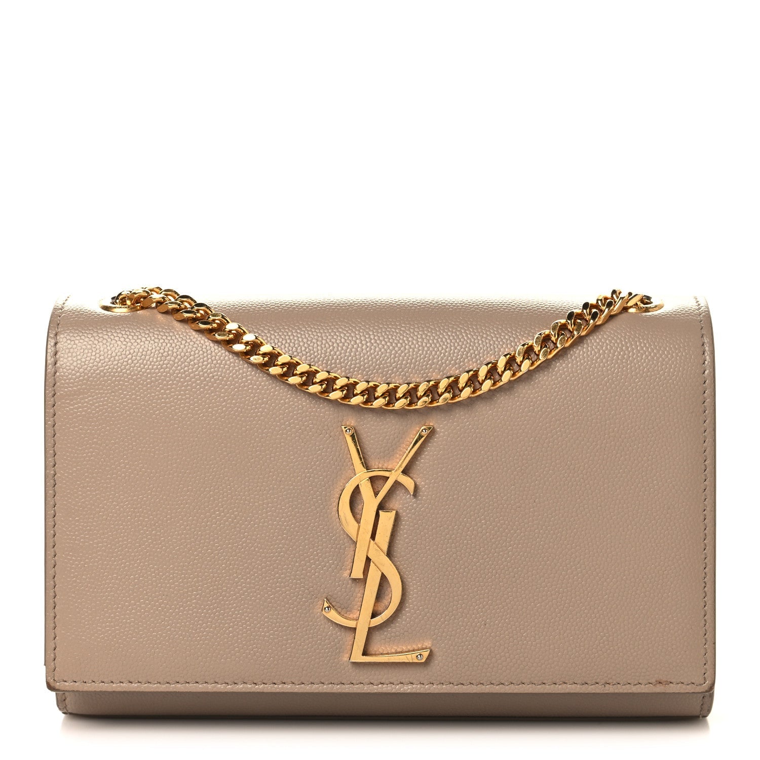 Grain De Poudre Medium Monogram Kate Satchel Dark Beige