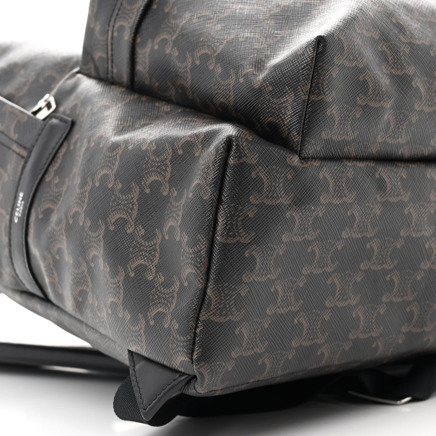 Triomphe Canvas XL Calfskin Backpack Black
