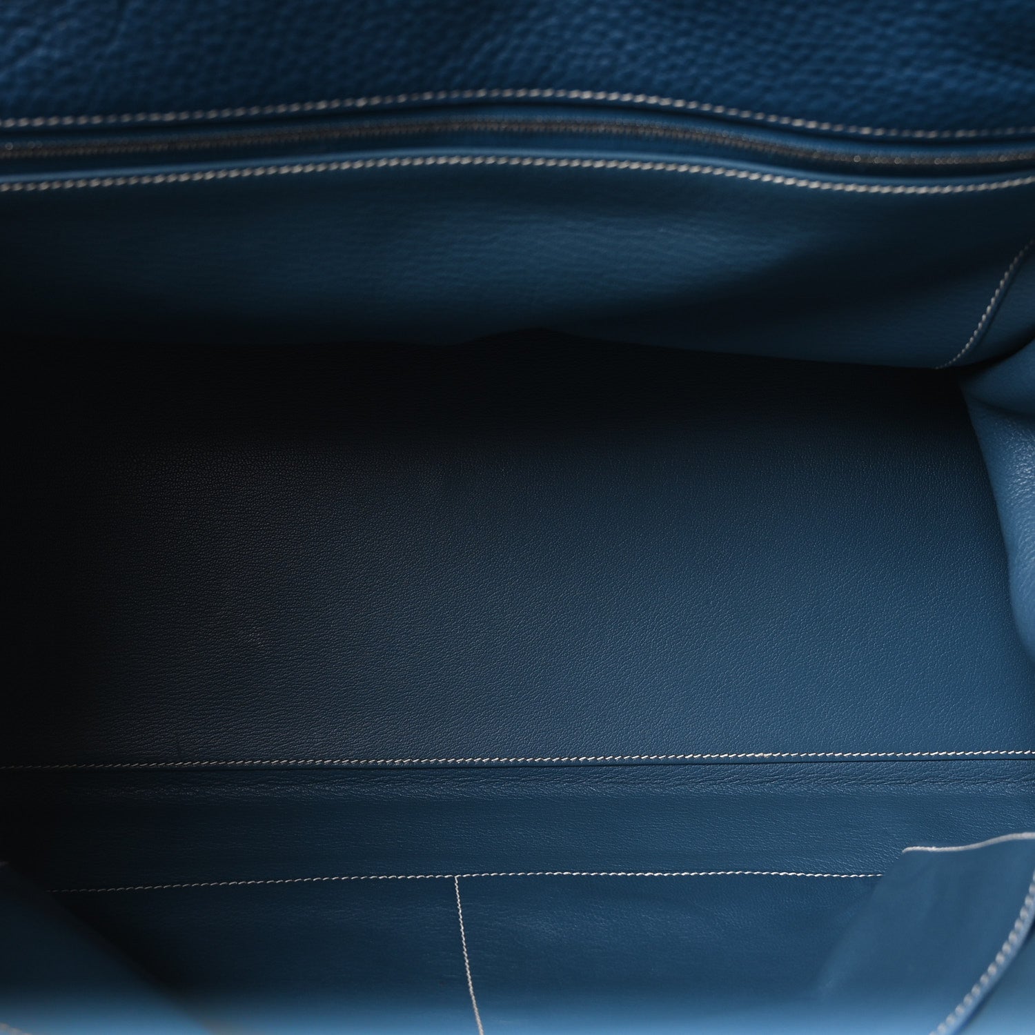 Taurillon Clemence Voyage Kelly 50  Bleu Agate
