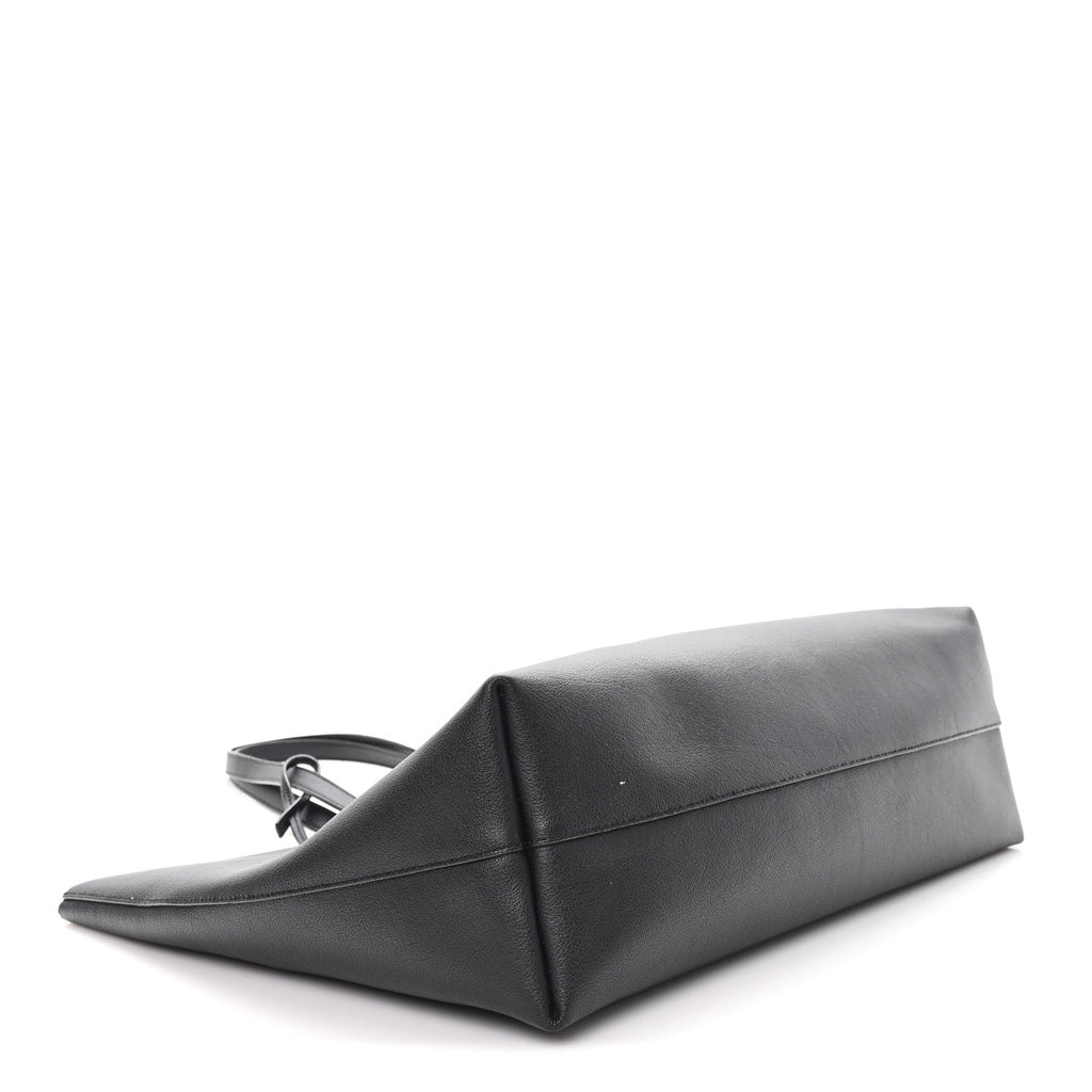 Calfskin Large Shopping Tote Black