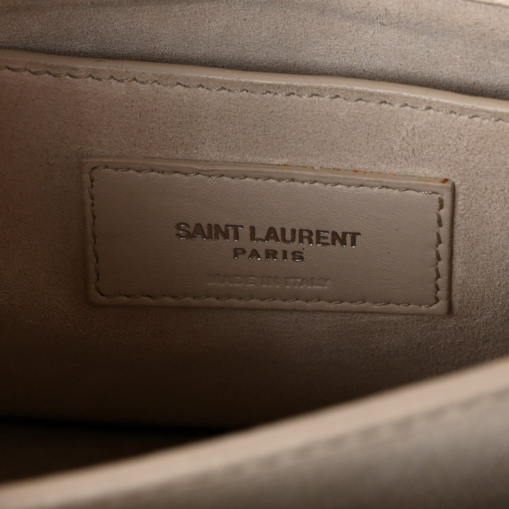 Calfskin Crocodile Embossed Medium Monogram Sunset Blanc Vintage