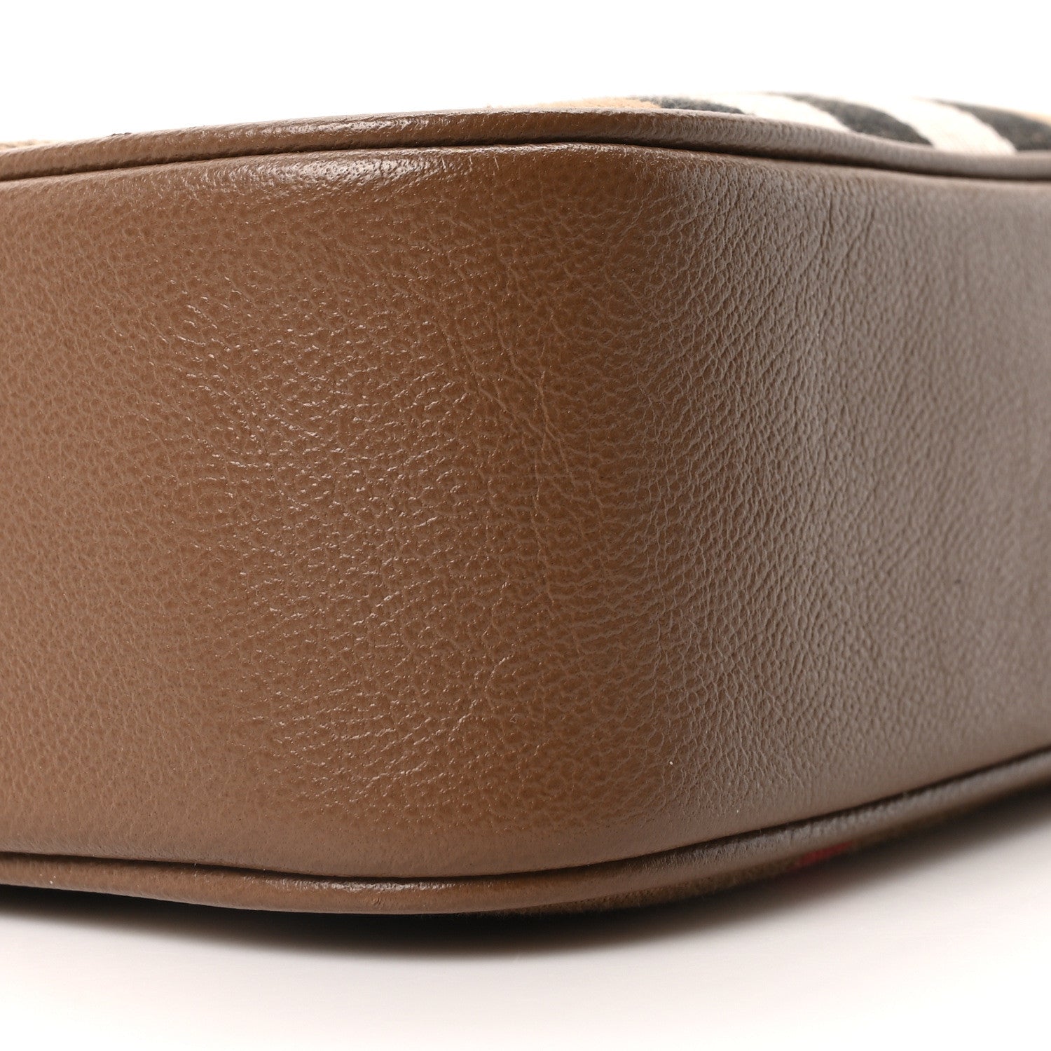 Calfskin House Check Camera Bag Earth