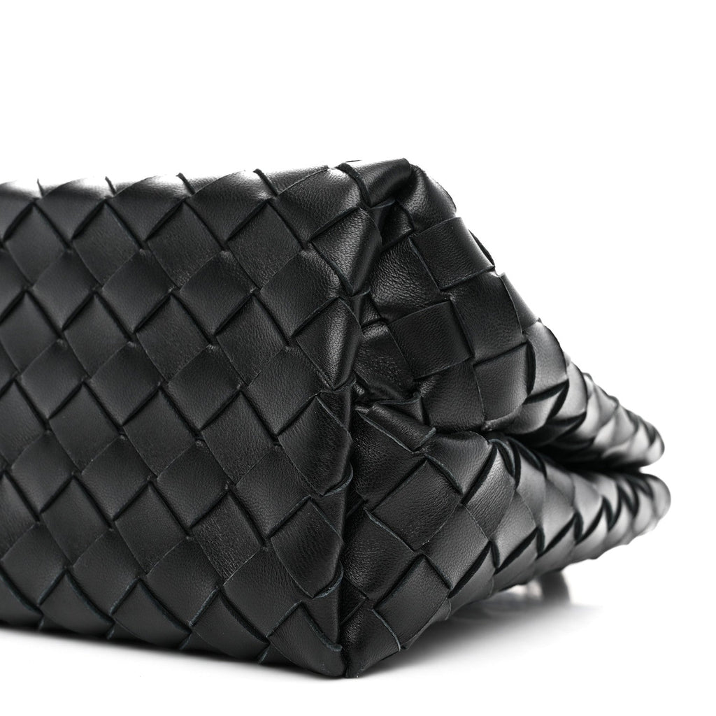 Nappa Intrecciato Small Andiamo Shoulder Bag Black