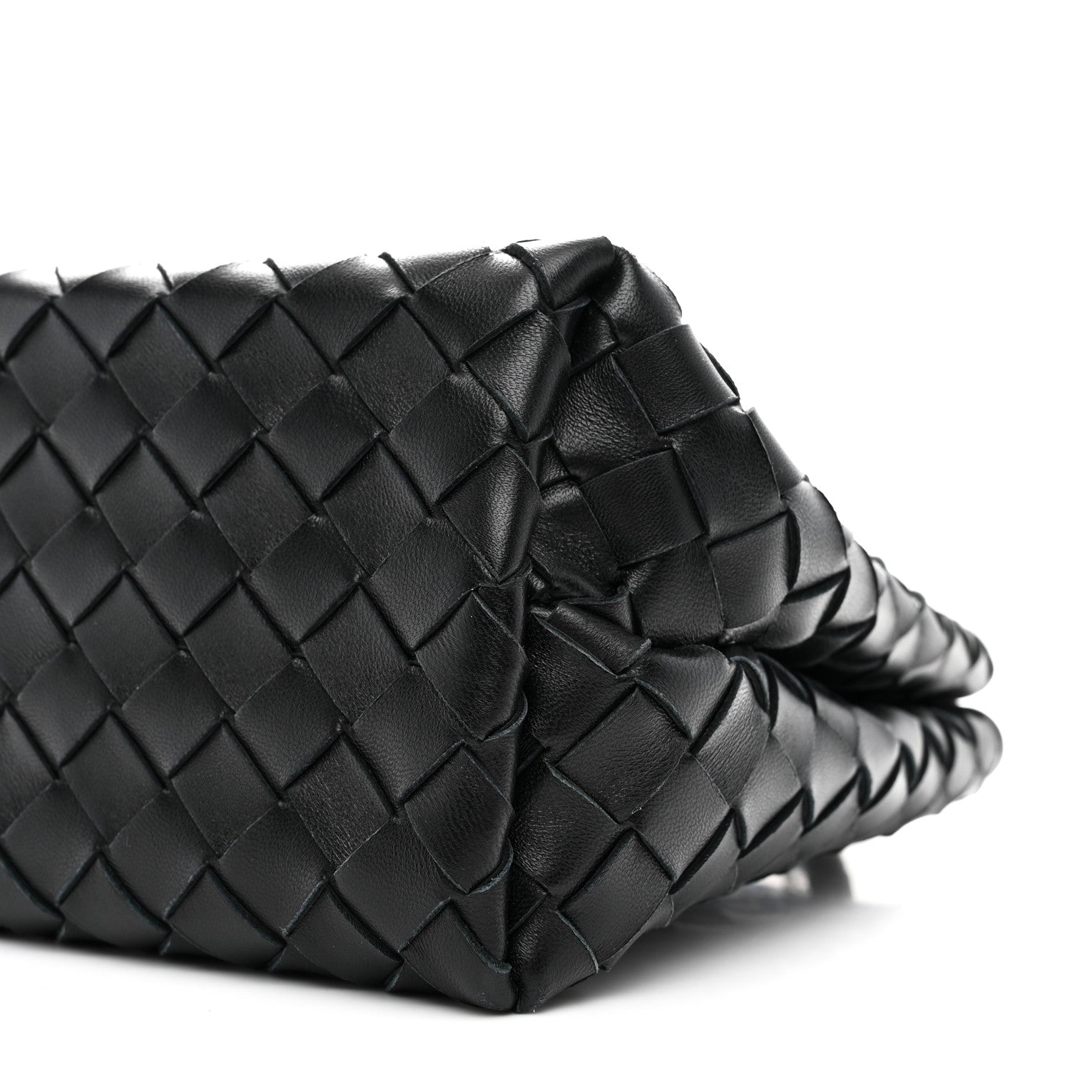 Nappa Intrecciato Small Andiamo Shoulder Bag Black